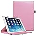 Fintie Case for iPad Air 2-360 Degree Rotating Stand Smart Protective Case Cover with Auto Sleep/Wake Feature for iPad Air 2, Pink