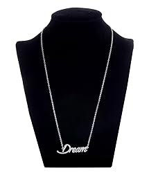 AOLO Dream Name Necklace Silver Stainless Steel