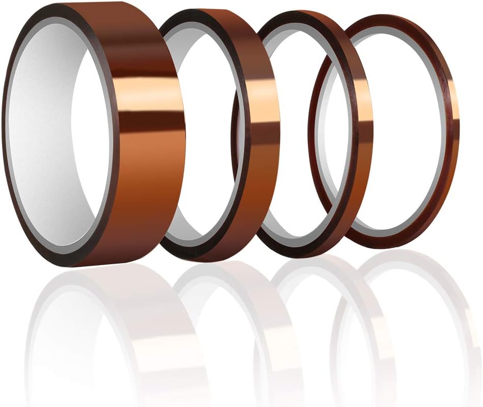 Elegoo 4 Pack High Temperature Resistant Tape Polyimide MultiSize