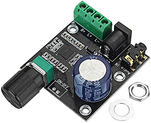 Andifany PAM8610 Dual Channel DC 12V HD Pure Digital Audio Stereo Amplifier Board Class D 15W x 2 High Power Amplifier Module