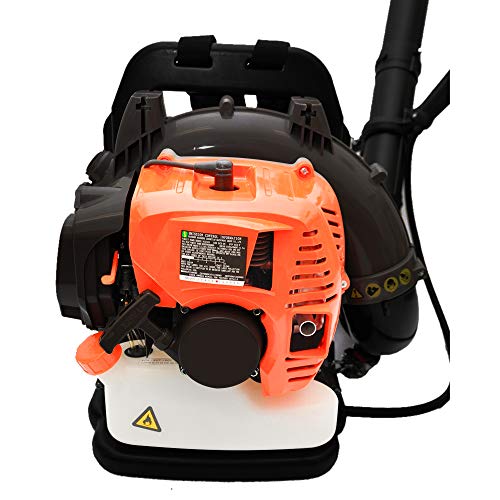 EASYG 2Stroke 3.2HP 52cc Gas Backpack Leaf Blower EPA Powered Debris w/Padded Harness - Thumbnail 3