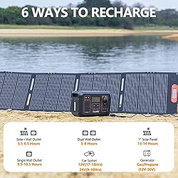 ALLWEI Solar Generator 2000W with 1 * 200W Solar