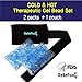 Long Lasting and Reusable Gel Pack for Pain Relief Cold and Hot Therapy Microwaveable & Freezable 2 Beads including Ultra Soft Wrap with Elastic Strap Great for Foot Arm Elbow Hand sprain