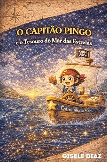 Livro O Capitão Pingo e o Tesouro do Mar das Estrelas.