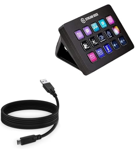 その他 Elgato Stream Deck USB Type-C Elgato Stream Deck Scissor Keys Cable Connectivity USB 2.0 Type C