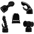 SWDAE 4 Pcs Handheld Back Mini Massage Gun Attachments Accessories Hitachi for Back Neck Leg Pain Massage Come with Storage Bag