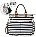 Zohzo Diaper Bag Tote Diaper Tote Bag With Changing Pad, Insulated Pockets, Wipes Pocket, Waterproof Material, Stroller Straps, and Shoulder Strap Diaper Bags