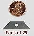 25x PREMIUM Mini Utility Knife Replacement Blade Pack Compatible with CopperMine Handheld Wire Stripper (Machine not Included)