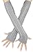 Bellady Womens Lady's Winter Knit Fingerless Arm Warmers Gloves, One Size Grey