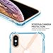 Salawat for iPhone Xs Max Case, Clear iPhone Xs Max Case Cute Shock Absorption TPU Bumper Phone Case Cover Slim Anti Scratch Hard PC Back Hybrid Protective Case for iPhone Xs Max 6.5inch 2018 (Blue)