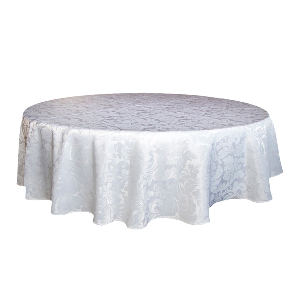 Best white table cloth 60′ round