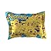 un 3 Piece Blue Yellow Pokemon Big Pikachu Twin/Full Bedding Comforter Set, Cute Bold Bright Geometric Anime Cartoon Pattern, Reversible Pokemon Ball White Blue Sky Kids Bedding for Bedroom,