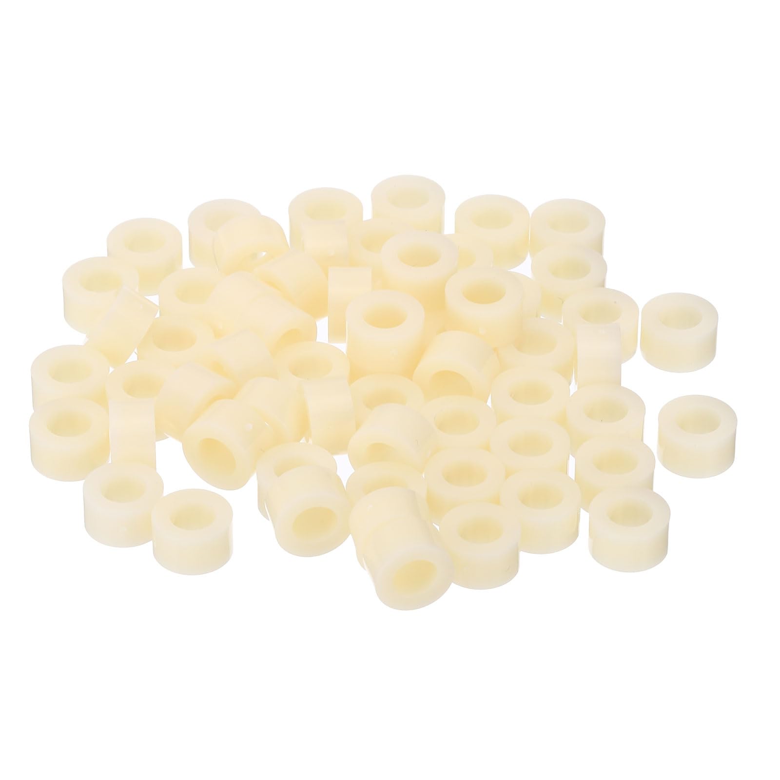 PATIKIL M6 Round Spacer Washer Set, 60 Pcs ABS Plastic Spacer Washer 6.2mm ID, 11mm OD, 6mm Length for M6 Screws — image 1