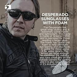 Bobster Desperado ®, Gloss Black Frame, Clear Lens