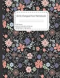 Girls composition Notebook: Modern Notebook and journal designed especially for girls and printed on high quality to use it for school or taking notes . 100 ligned pages 8.5*11 in .