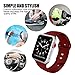 BOTOMALL Compatible with Apple Watch Band 38mm 40mm 42mm 44mm Classic Silicone Sport Replacement Strap Bracelet for iWatch All Models Series 4 Series 3 Series 2 Series 1 (Orange,42/44mm M/L)