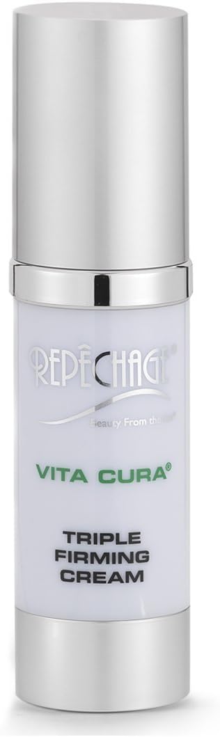 Vita Cura Triple Firming Cream. Anti Aging Face Neck Moisturizer Cream. Clinically Proven to Help Improve the Appearance of Skin Firmness Lines & Wrinkles 1fl oz/30ml