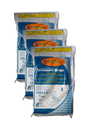 EnviroCare Replacement Micro Filtration Vacuum Cleaner Bags made to fit Oreck Type CC, XL. Fits: XL7, XL21, 2000, 3000…