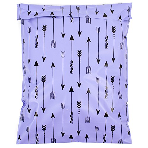 Inspired Mailers - Poly Mailers 10x13 - Tribal Arrows (Purple/Black) - Choose from 6x9, 10x13 and 14.5x19 Sizes - 3.15mil Unpadded Mailing Bags (10x13, 100 Pack) - Thumbnail 7