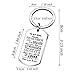 Son Key Chain Men Boy Gifts To My Son - You are Braver Stronger Smarter than you think Stainless Steel