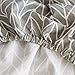 VCLIFE 1 Pieces Bedding Sheet for Boy Girl Teens Luxury Grey Arrow Geometric Printed Pattern Bed Sheet with 15 Inch Deep Pocket Queen Fitted Sheet for All Season Breathable Lightweight Cozy