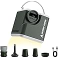 OneTigris Portable Air Pump for Inflatables,Mini Air Mattress Pump with 2400 mAh Battery&Camping Light,Tiny Air Pump Recharge