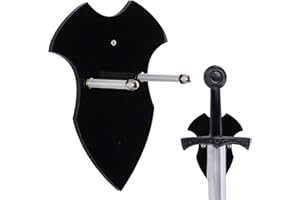 KAFENDA Sword Wall Hanging Acrylic Sword Holder Axe Holder Acrylic Wall Mount For Sword And Axe Vertical Display Note: Sword Stand Can The Size Match (Black 1 set)