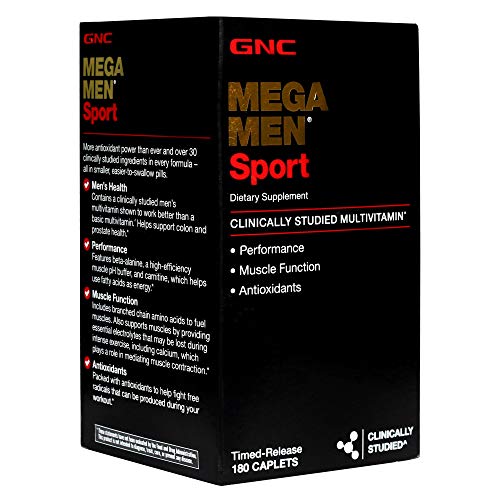 GNC Mega Men Sport Daily Multivitamin for Performance, Muscle Function