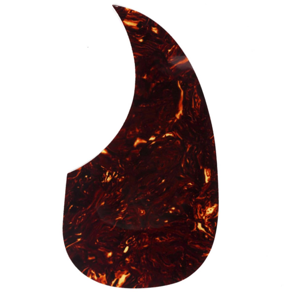 Musiclily Oversize Teardrop Acoustic Guitar Self-adhesive Pickguard for Martin D28 Style guitar,Tortoise Shell