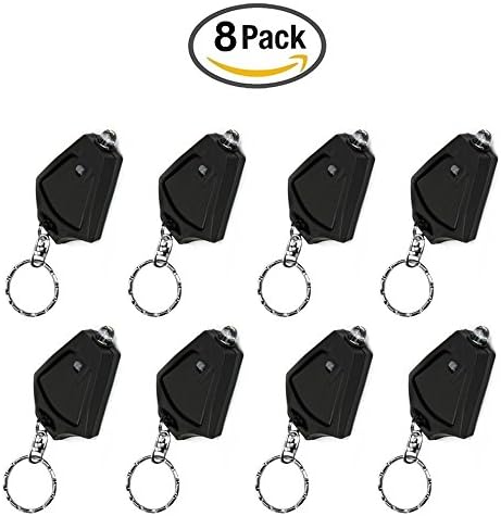 Keychain Flashlight, Epoctop 8 Pack Mini LED Keychain Flashlight, Ultra Bright Key Ring Light Torch, Batteries Included