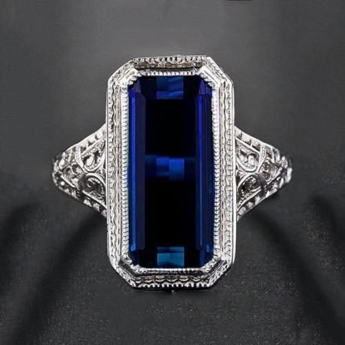 JewelryPalace Huge 8.2ct Emerald Women Men 925 Silver Ring Engagement Wedding Prom #Ruby (10)