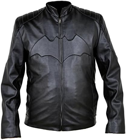 NorthernFinch Men's Batman Fashion Leather Jacket Faux Black 5X-Large