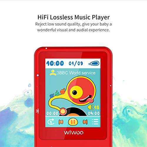 Kids MP3 Player, Cartoon MP3 Music Player with 1.8" Large LCD Screen Games Video Player Voice Recorder FM Radio E-Book, Bear's Paw Button MP3 Player for Festival, Party
