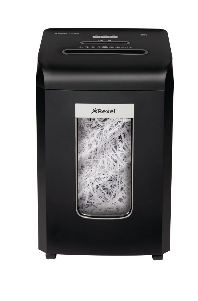 Rexel Promax 18 Sheet Manual Strip Cut Shredder for Small Office Use (Up To 10 Users), 38L Removable Bin, Extended Run Time, Includes Shredder Oil Sheets, Black, Promax RSS1838, 2100888A