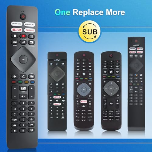 for Philips TV remote control, universal for all Philips TVs, with Ambilight
