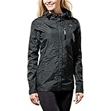Paradox Waterproof & Breathable Women's Rain Jacket Black Dots Large