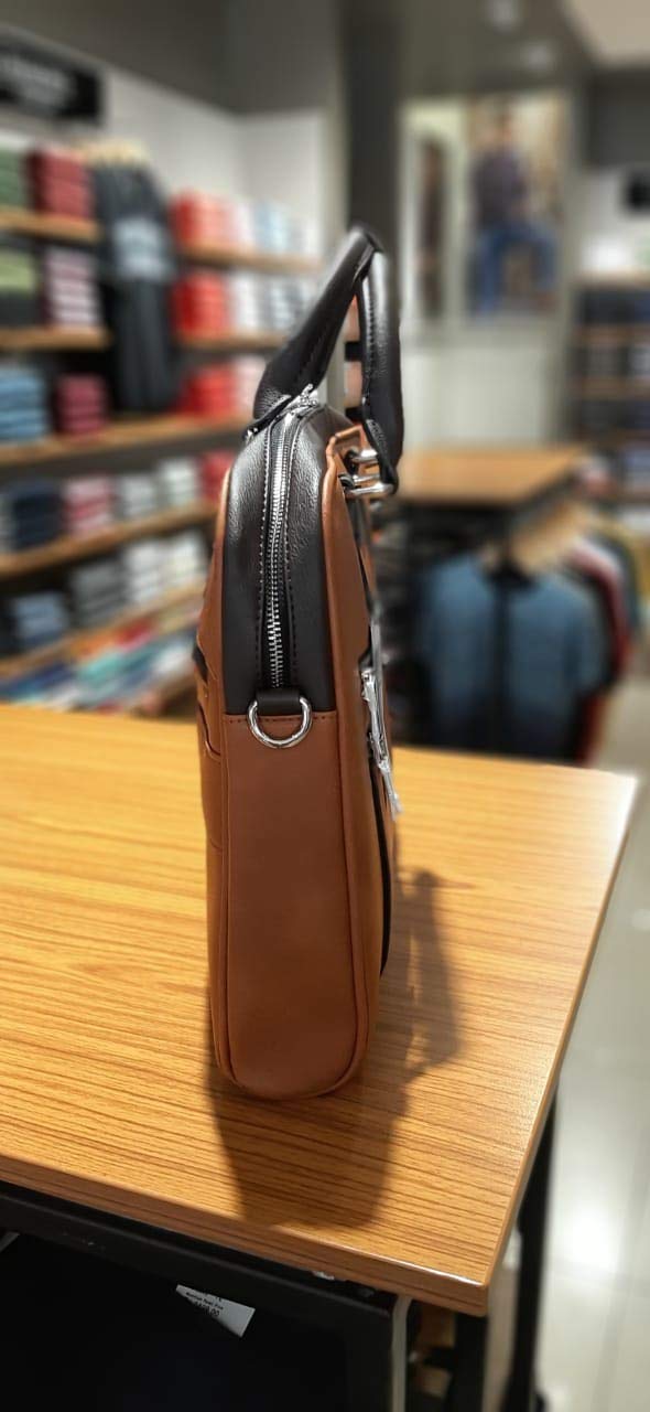 allen solly leather laptop bags