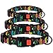 CollarDirect Floral Dog Collar Nylon Pattern Flower Print Adjustable Pet Collars for Dogs Small Medium Large Puppy (Neck Fit 14″-18″, Black)thumb 4