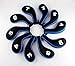 Craftsman Golf 3-SW 10pcs Long Neck Iron Durable Zippered Head Covers Black & Blue Fit All Brands Titleist, Callaway, Ping, Taylormade, Cobra, Nike, Etc. (Blue)