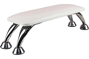 TGIRL Large size Arm Rest for Nails Cushion Microfiber Leather Hand Rest for Nails Tech Non-Slip Legs, Nail Rest Stand Nail Hand Rest, Nail Files & Buffers in Nail Salon(White)