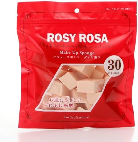 Rosy rosa Make up Sponge Diamond type 30p