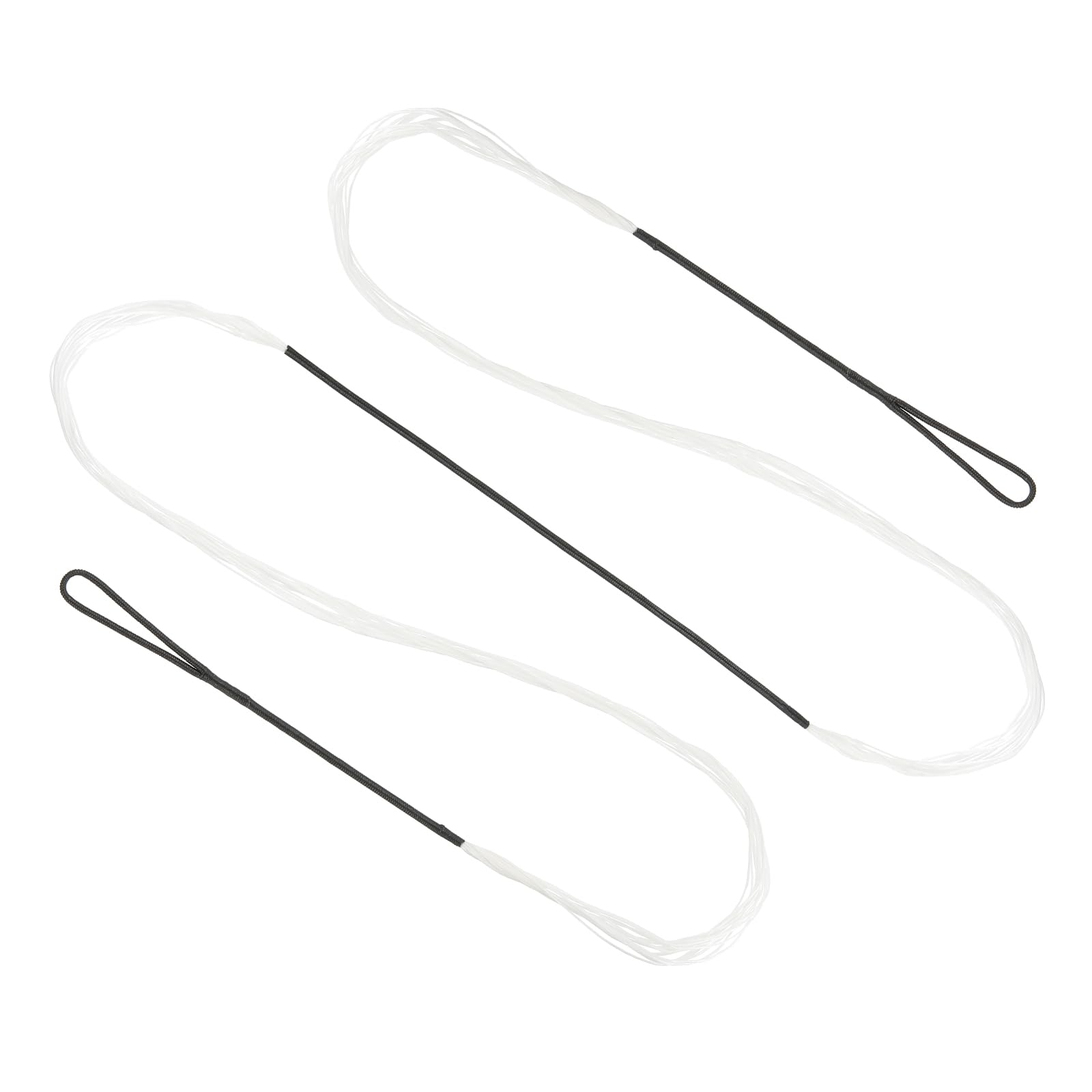 PATIKIL Recurve Bow String, Archery Bowstrings Replacement 14 Strands Longbow String for Universal Archery Equipment, White AMO 58"(Actual 54")