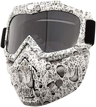 Pageantry Motorcycle Helmet Motocross Goggles Anti-fog Dirt Bike Goggles Anti-UV Adjustable Motorcycle for Skiing Anti-Slip Cycling Riding Mask