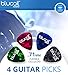 BOSS FS-7 Dual Latch and Momentary Foot Switch Pedal Bundle with Blucoil Slim 9V Power Supply AC Adapter, and 4-Pack of Celluloid Guitar Picks