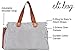 Diaper Tote by Elibag - Large Weekender Tote, Cute French Stripe Baby Diaper Bag Organizer