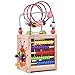 Wooden Activity Cube for Toddlers, Wooden Toys, Baby Activity Center, Classic Bead Maze Toys, Educational Learning Toys for Kids Birthday Gift for Kids
