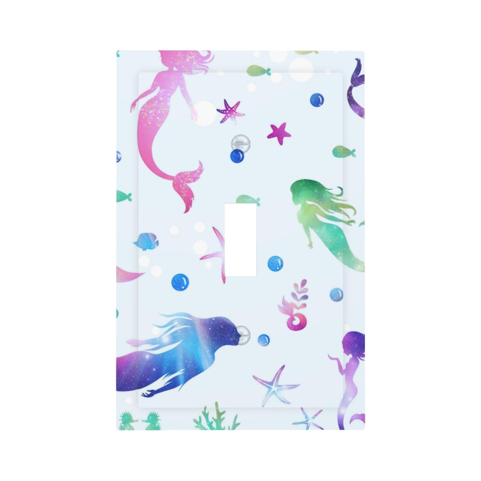 Mermaid Starfish 1 Gang Light Switch Plate Cover