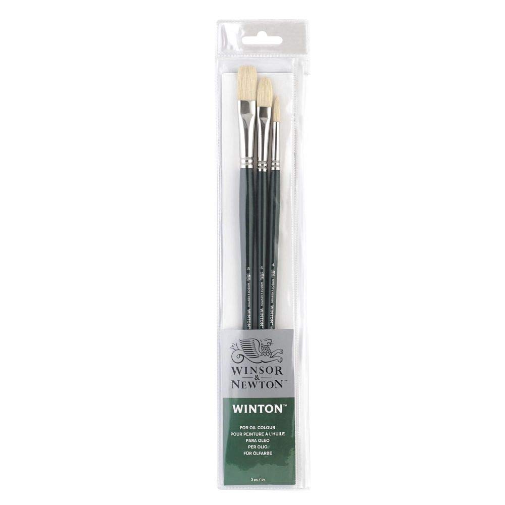 Winsor & Newton "Winton Brush Long Handle (Pack of 3)