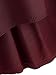 MakeMeChic Women's Lace Up V Neck Knit Crop Tank Top Burgundy one-size