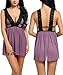 Avidlove Women Babydoll Lingerie Set Sexy Nightwear Lace Chemise